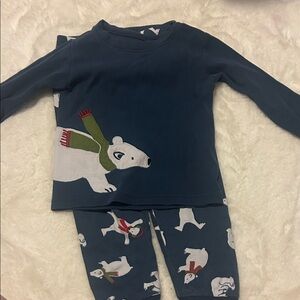 Gymboree Polar Bear Pajama Set - Blue and Green